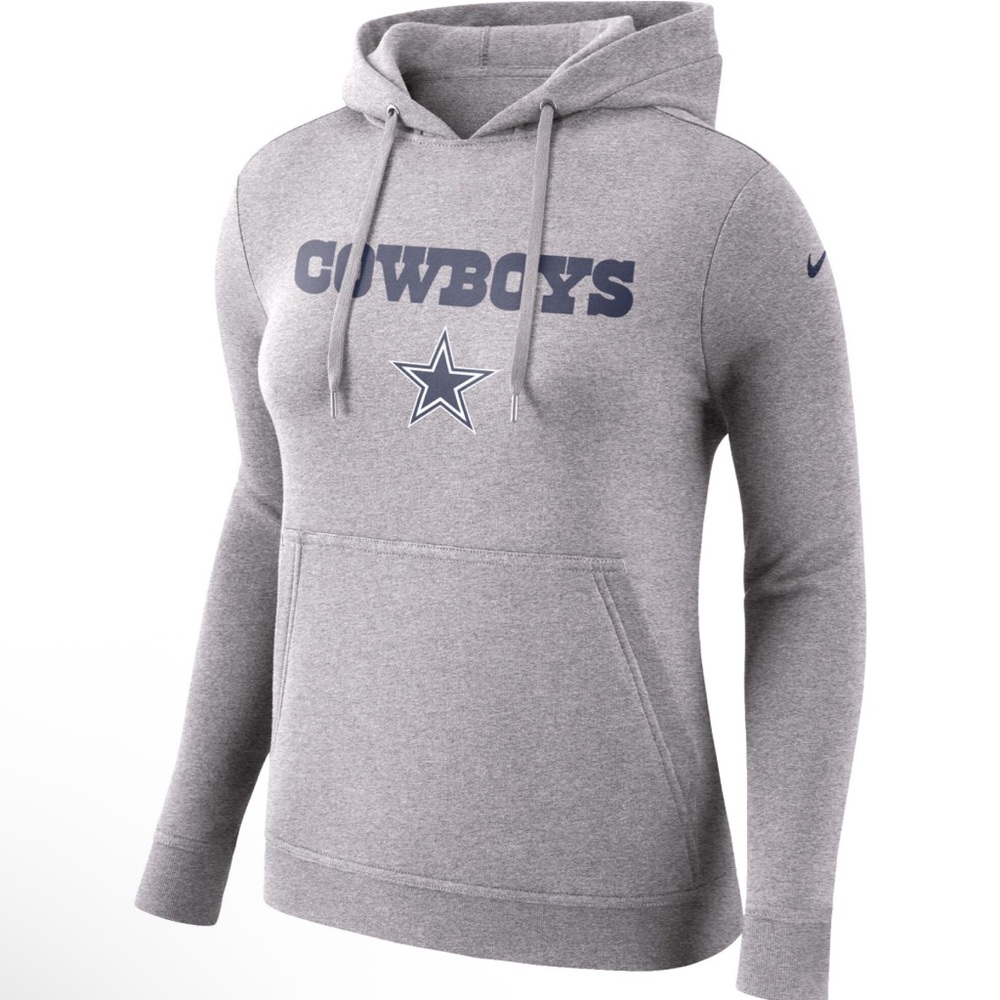 Nike Women's Gray Cowboys Logo Hoodie